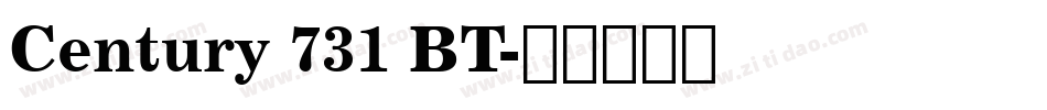 Century 731 BT字体转换